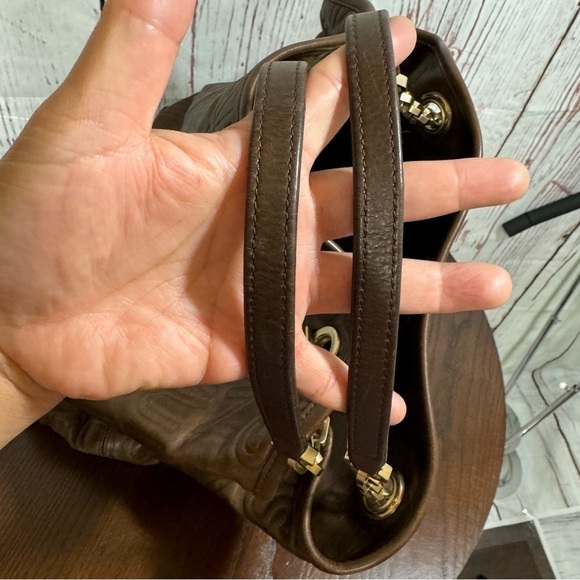 Louis Vuitton Paris Souple Whisper PM Chocolate Embossed leather bag limited - Picture 5 of 16